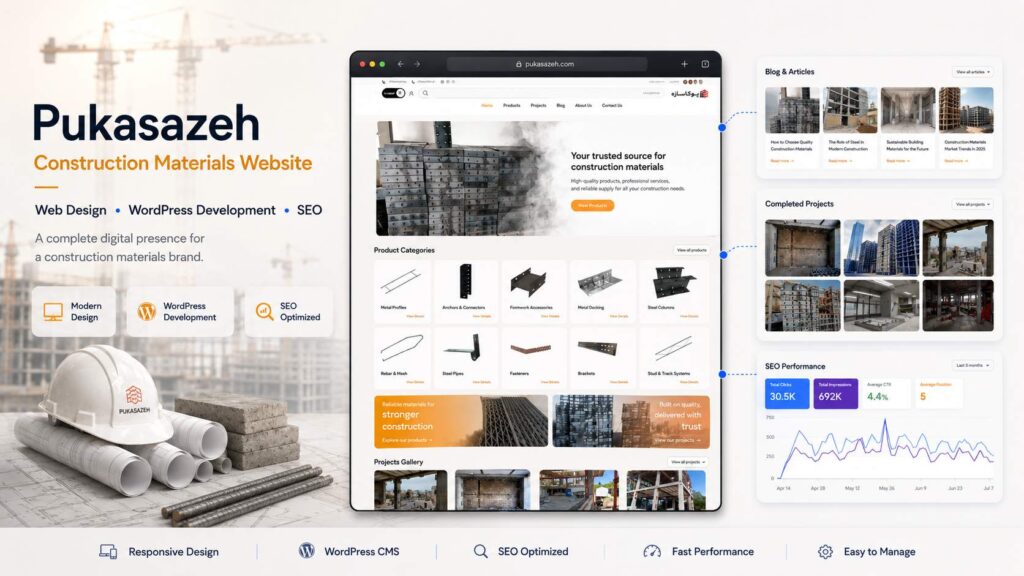 Pukasazeh Corporate Website