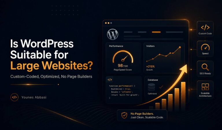 Is WordPress Suitable for Large Websites? A Look at Custom-Coded, Optimized WordPress Sites Without Page Builders